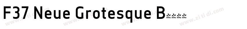 F37 Neue Grotesque B字体转换